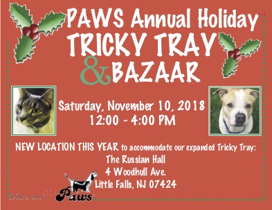 Annual Holiday Tricky Tray & Bazaar - Prize Update - PAWS Montclair